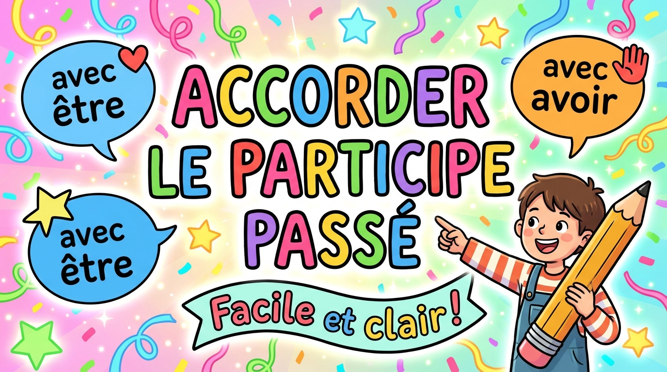 Accorder le participe passé. Avec être. Avec avoir. Facile et clair ! Orthographe - Module 8.